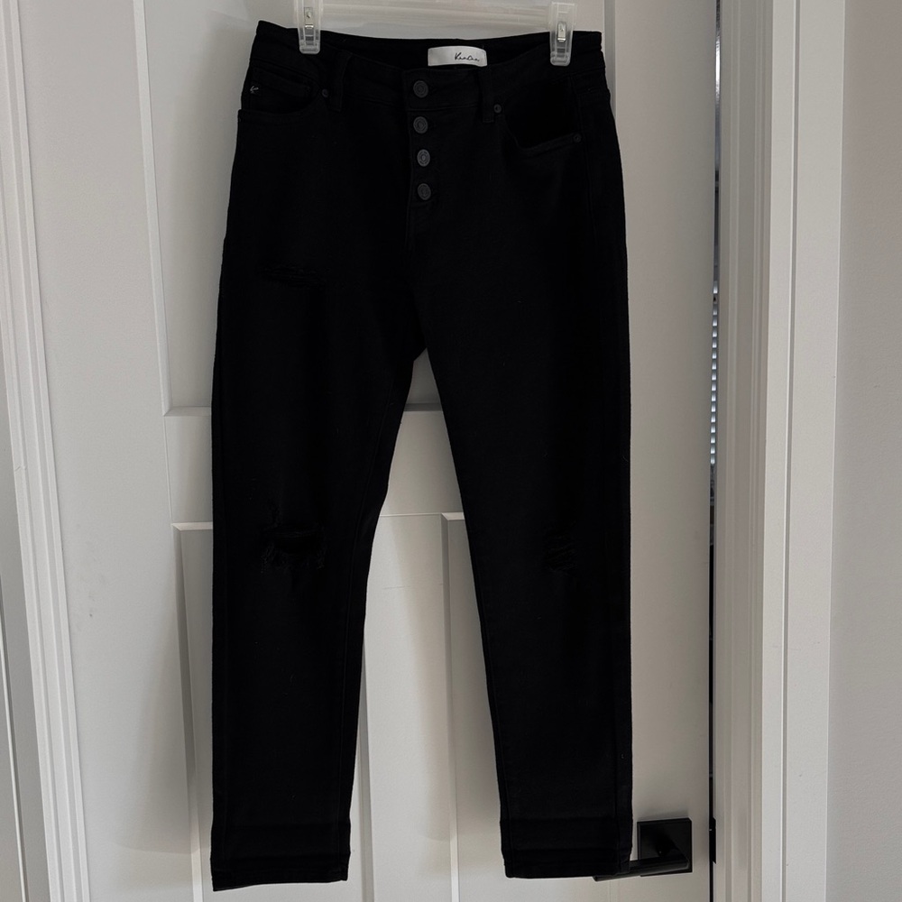 Women's Black Straight Leg Jeans